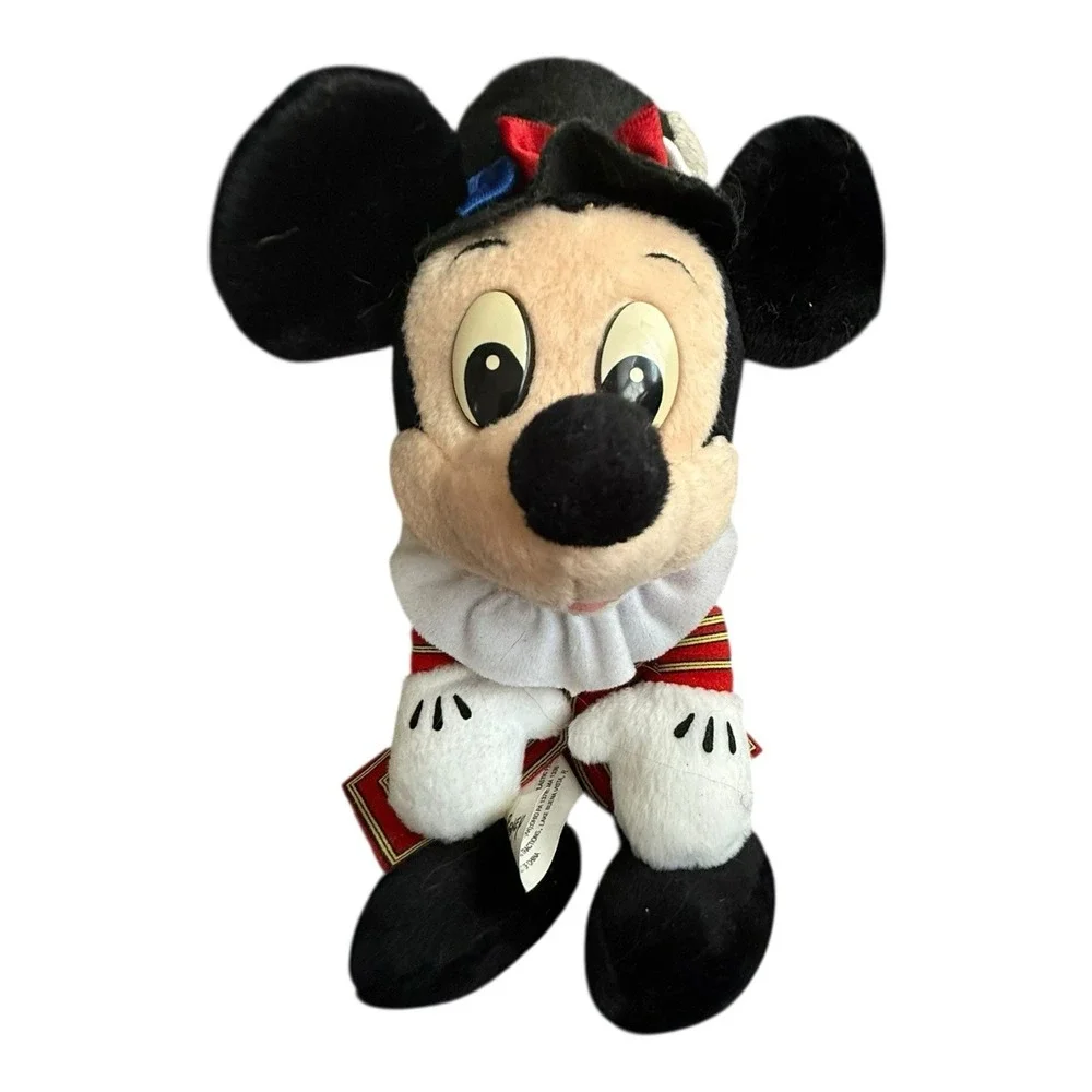 Vintage 90s Disney World Mickey Mouse Bean Bag Plush‎ New With Tags